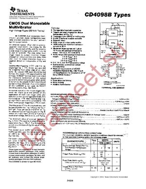 CD4098BE datasheet  